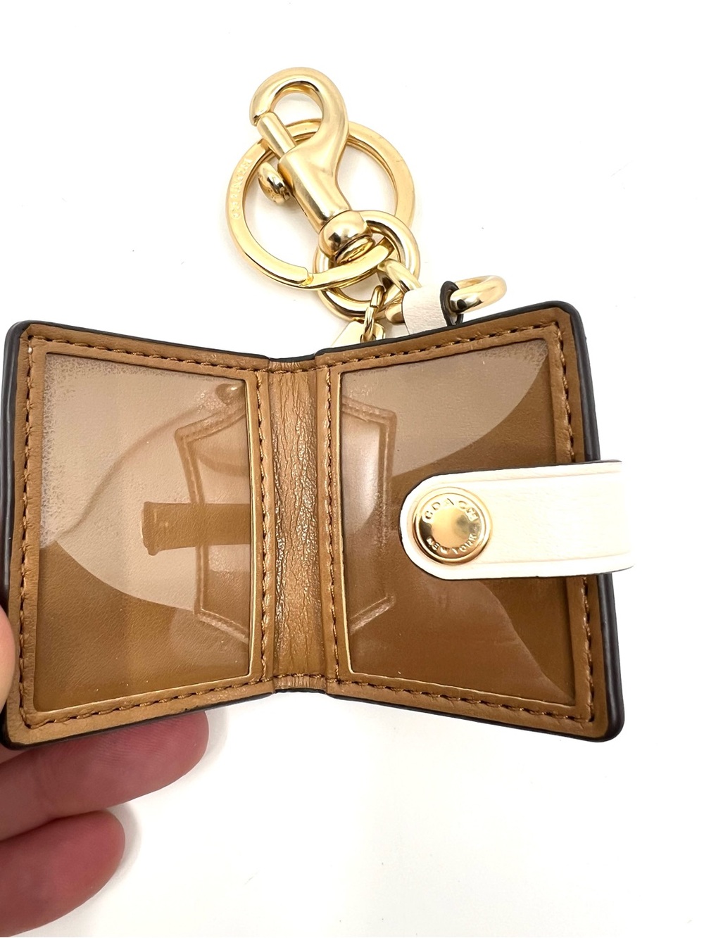 Coach Mini Photo Frame Floral Picture Holder Keychain… - Gem